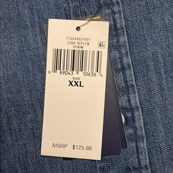 NWT Polo Ralph Lauren Men’s Classic Fit Denim Button Down Long Sleeve Shirt. 2XL - Picture 11 of 12